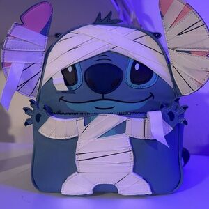 Loungefly Blue and White Stitch Mini Bag